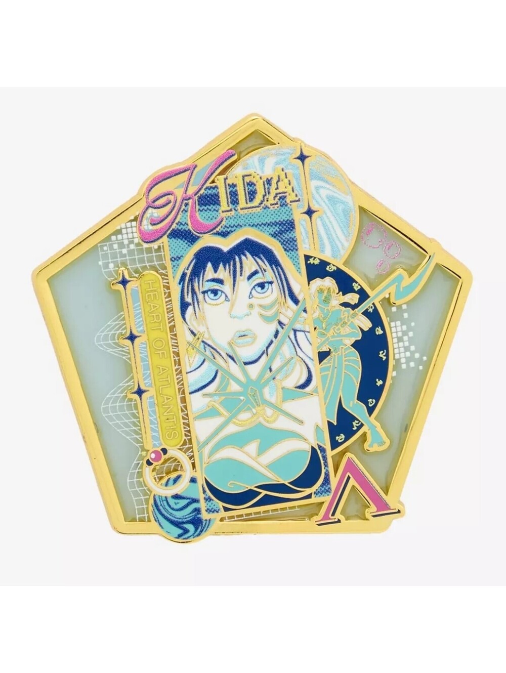 Disney Atlantis: The Lost Empire Kida Stained Glass Enamel Pin